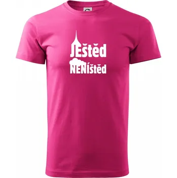 Pánská móda Ještěd neníštěd - Klasické pánské triko vyšší gramáže - L ( Purpurová )