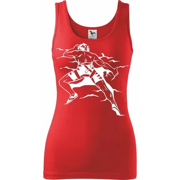 Dámské tričko Climbing man - Dámské tílko - M ( Červená )