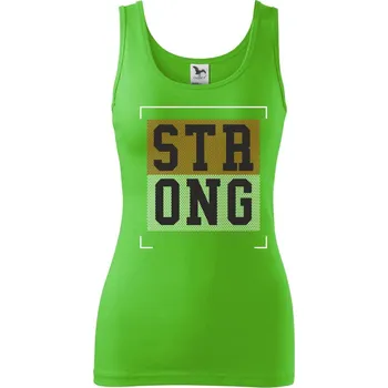 Dámské tričko Strong every time - Dámské tílko - XL ( Apple Green )