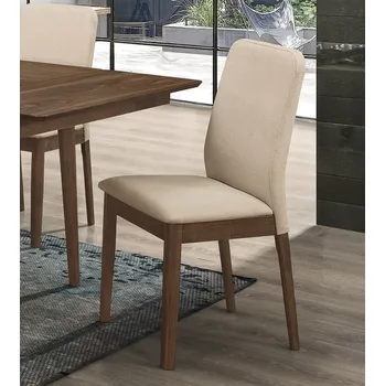 Jídelní židle Nábytek Pyramida, s.r.o. Jídelní čalouněná židle CORSICA ořech/béžová