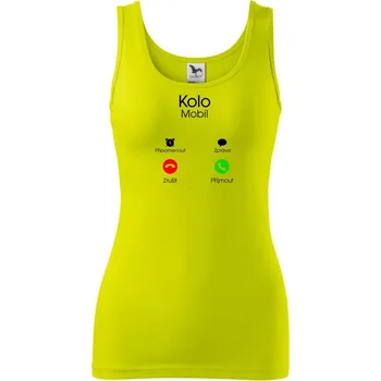 Dámské tričko Kolo volá - Dámské tílko - XL ( Limetková )