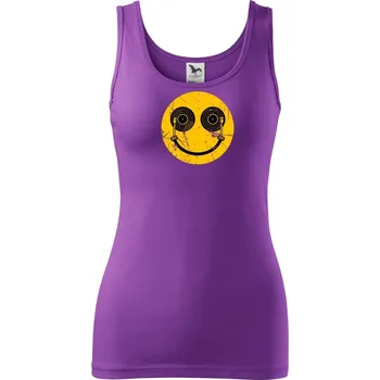Dámské tričko DJ smile - Dámské tílko - XL ( Fialová )