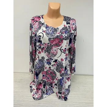 Dámská tunika Halenka pro plnoštíhlé REKAL, Barva Jako na obrázku 3, Velikost XXXL 54, Rukáv Krátký rukáv