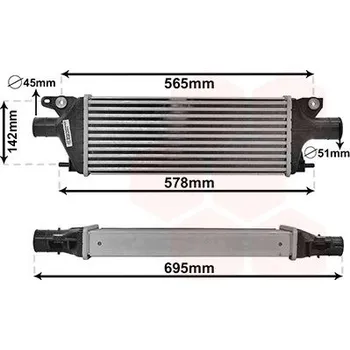 Chladič motoru Chladič turba VAN WEZEL 52014701