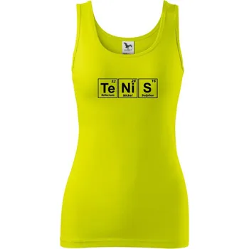 Dámské tričko Tenis tabulka - Dámské tílko - L ( Limetková )