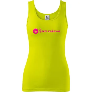 Jsem královna - samotné - Dámské tílko - M ( Limetková )