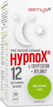 Přípravek na podporu paměti a spánku Biopol Barny's HypnoX L-tryptofan + bylinky 30 cps.