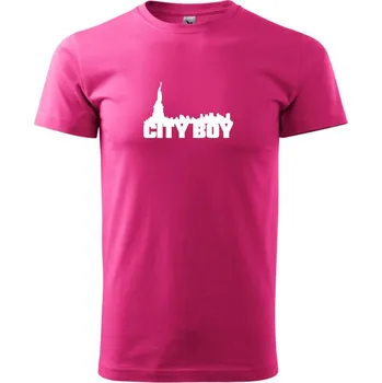 Cityboy - Klasické pánské triko vyšší gramáže - XS ( Purpurová )