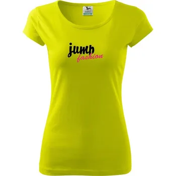 Jump fashion psací - Dámské triko Pure - XS ( Limetková )