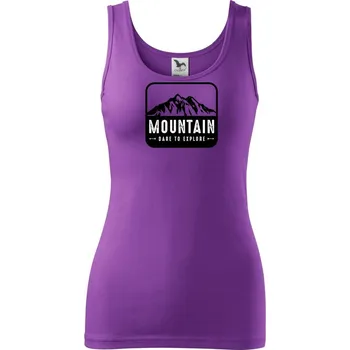Mountain dare to explore - Dámské tílko - S ( Fialová )