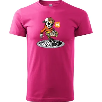 Pánská móda Skate nad kanálem - Klasické pánské triko vyšší gramáže - XL ( Purpurová )