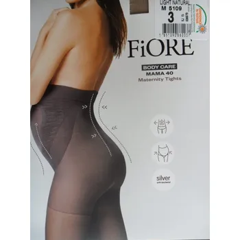 Dámské punčochy MAMA 40den SILVER-punčochové kalhoty Fiore black-černé (těhotenské punčochové kalhoty 40den SILVER anti-bacterial)