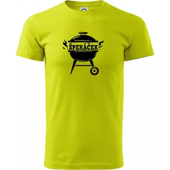 Pánské tričko Špekáček - Klasické pánské triko vyšší gramáže - XS ( Limetková )