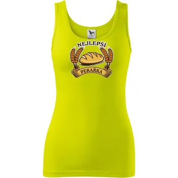 Dámské tričko Nejlepší pekař/pekařka chleba - Dámské tílko - M ( Limetková )