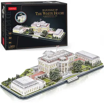 3D puzzle Cubicfun Bílý dům svítící 151 dílků