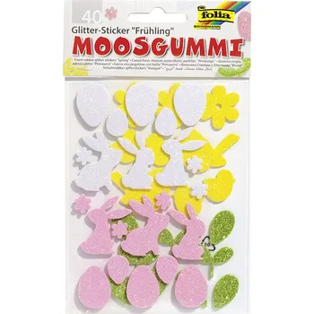 Folia - Max Bringmann Samolepicí výseky z pěnovky s třpytkami - Velikonoce
