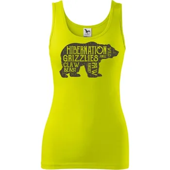 Dámské tričko Bear hiber - Dámské tílko - L ( Limetková )