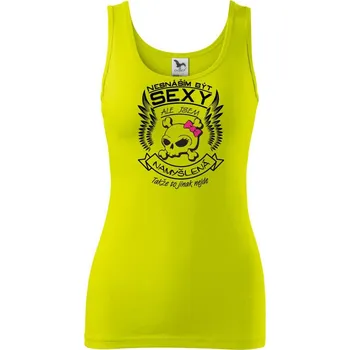 Dámské tričko Nesnáším být sexy - namyšlená - Dámské tílko - M ( Limetková )
