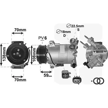 Kompresor klimatizace Kompresor, klimatizace VAN WEZEL 1800K586