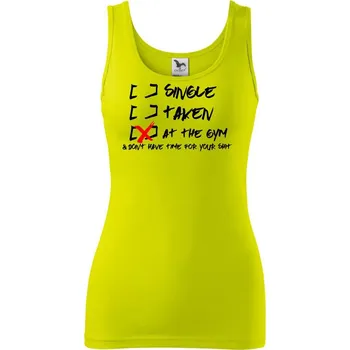 Dámské tričko At the Gym - Dámské tílko - M ( Limetková )
