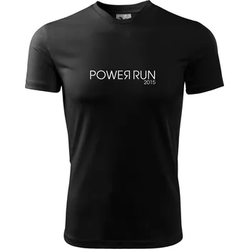Pánské tričko Power run - Pánské triko Fantasy sportovní (dresovina) - 3XL ( Černá )
