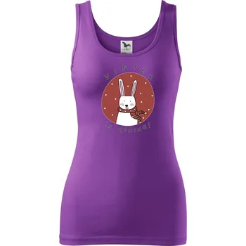 Dámské tričko Winter is coming zajíc - Dámské tílko - M ( Fialová )