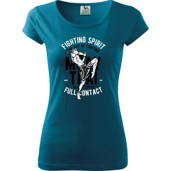 Dámské oblečení Fighting Spirit - Dámské triko Pure - L ( Petrolejová )