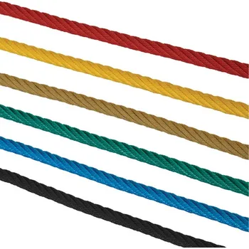 Železářství Lano s ocelovým jádrem a PP opletem - 16 mm - MIX BAREV