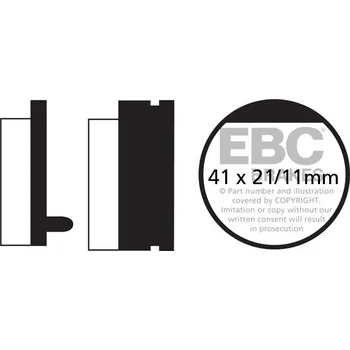 Brzdová destička Brzdové destičky EBC FA052