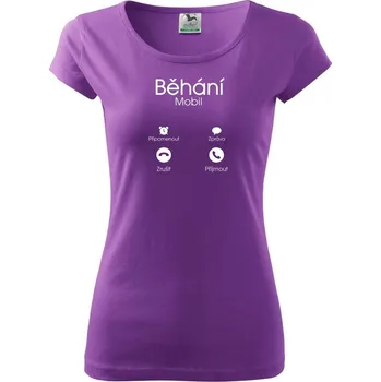 Dámské tričko Běhání volá - Dámské triko Pure - S ( Fialová )