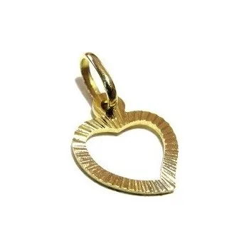 Přívěsek Zlatý přívěšek Srdíčko 16mm 0,42g Zlato 14k(585/1000)