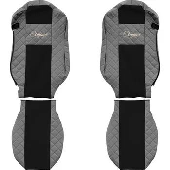 Autopotahy MB Actros MP4 - koženkové, šedé