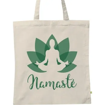 BIO plátěná taška s potiskem Lotos Namasté