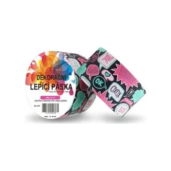 Lepicí páska Dekorační lepicí páska - DUCT TAPE-1ks OXOX černé