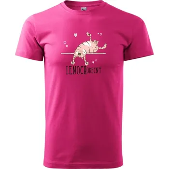 Pánské tričko Lenoch obecný - Klasické pánské triko vyšší gramáže - M ( Purpurová )