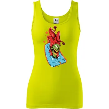 Poker - Joker v esu - Dámské tílko - M ( Limetková )