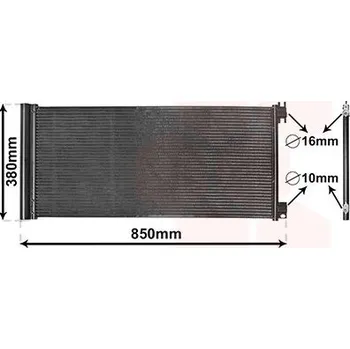 Výparník klimatizace Kondenzátor, klimatizace VAN WEZEL 43015702