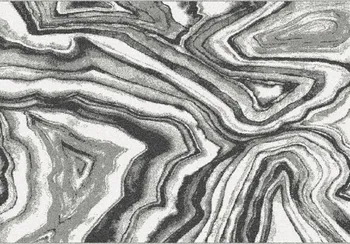 Koberec Tempo Kondela Sinan bílý/černý 67 x 120 cm