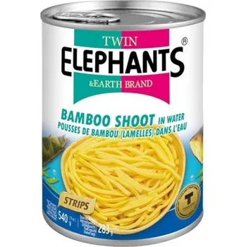 Twin Elephants Bambusové výhonky proužky 540 g