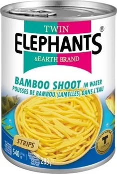 Nakládaná potravina Twin Elephants Bambusové výhonky proužky 540 g