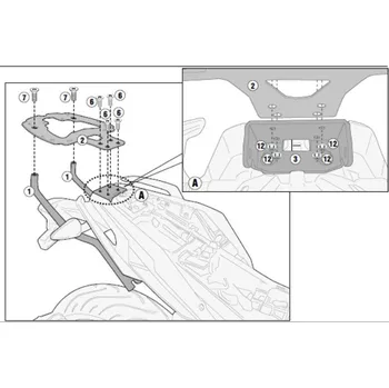 Auto-moto SR5125 special rack BMW G 310 R (17-24) pro kufry Monokey nebo Monolock, bez plotny