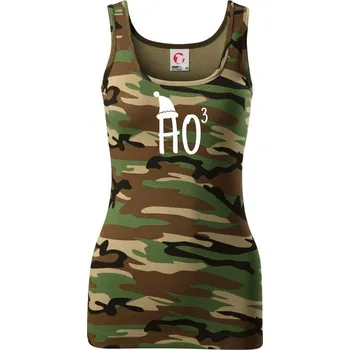 Dámské tričko Ho3 - Dámské Maskáčové tílko - S ( Hnědý maskáč )