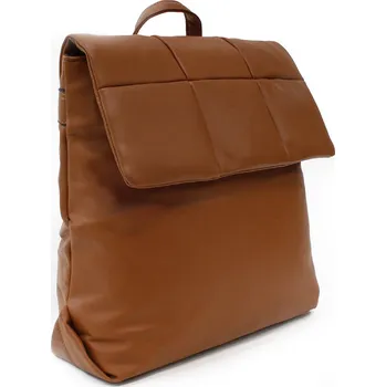 Městský batoh Hnědý elegantní dámský batoh s prošíváním Rabia