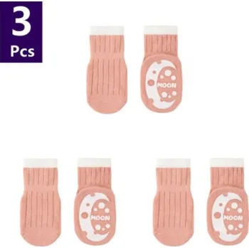 3 páry protiskluzových ponožek 0-5 let Barva: Set 14, Velikost: S (0-1roky)
