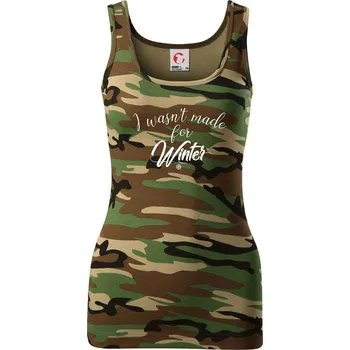 Dámské tričko I wasnt make for a winter - Dámské Maskáčové tílko - XS ( Hnědý maskáč )