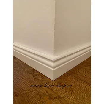 soklová lišta bílá lišta KGM 624 berlínský profil 19x60mm, délka 2,4m
