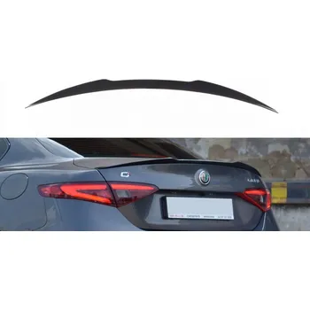 Tuning Prodloužení střešního spojleru ALFA ROMEO GIULIA VELOCE černý lesklý plast