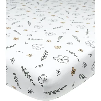 Prostěradlo Meyco Žerzejové prostěradlo 70x140/150 - Floral GOTS