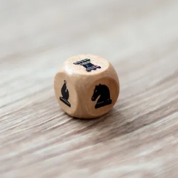 Šachy Dřevěná šachová kostka