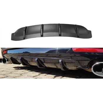 Karosérie Difuzor zadního nárazníku VOLKSWAGEN SCIROCCO MK.3 R FACELIFT (2014-2017) černý lesklý plast